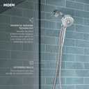 Moen Engage Magnetix Shower Head with Handheld Sprayer, 6 Spray Functions, Spot Resist Brushed Nickel, 26100EPSRN