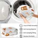 Luxury Fall Throw Blanket for Couch - Super Soft Flannel Autumn Blanket with Pumpkin Pie Spices Patterns, Cozy Lightweight Throw for Sofa, Bed, Living Room, 40"x30"