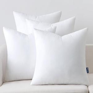 MIULEE 20x20 Inch Throw Pillow Insert Set of 4,Premium Pillow Stuffer Sham Square for Decorative Cushion Bed Couch Sofa