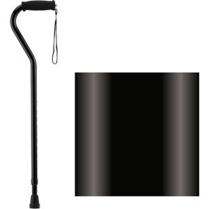 NOVA Offset Walking Cane for Seniors, Men & Women Lightweight Adjustable Walking Cane with Soft Foam Grip, Wrist Strap, Anti-Rattle Lock & Non-Slip Tip Stylish Mobility Aid, 1 Count