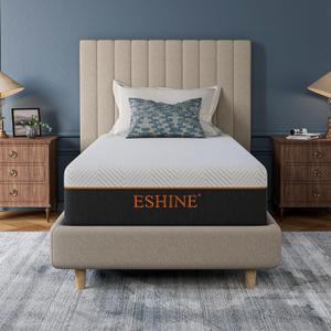 ESHINE 12 INCH Twin XL Memory Foam Mattress for Back Pain - Gel Foam Twin XL Mattresses in a Box for Pressure Relief, Green Tea Foam with Flame-Retardant Cover for Comfort Sleep, CertiPUR-US Certified