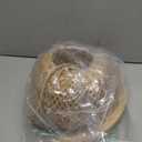 Frideko Bamboo Lantern Plug in Wall Sconces Wicker Wall Lamp with Plug in Cord Hand Woven Rattan Wall Light Farmhouse Rustic Wall Sconces Boho Sconces Wall Lighting for Living Room Bedroom (Orange(1PC))