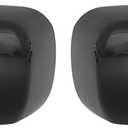 X AUTOHAUX 2pcs Rearview Mirror Cover for BMW 3 Series E46 318i 320i 325i Car Mirror Covering Cap Exterior Parts Replacement Modification Glossy Black