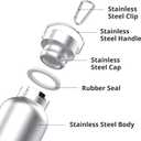 Triple Tree 34OZ Vacuum Insulated Stainless Steel Water Bottle, Double Wall Wide Mouth Lids Keeps beverage Hot or Cold Sweat Proof