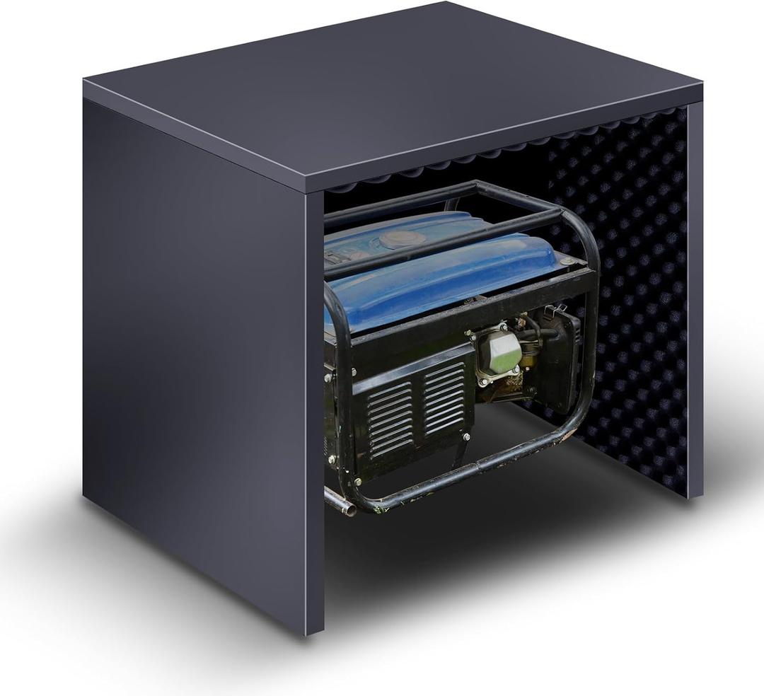 Generator Running Cover with Acoustic Panels for Most 3500w-12000w Generators Noise Reduction Quiet Box Heavy Duty Generator Shelter All Weather Outdoor Enclosure, 36 x 33 x 32 Inch