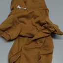 Dog Sweaters for Large Dogs Dog Hoodie Solid Soft Brushed Fleece Clothes Sweatshirt with Pocket(Coffee-L)