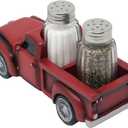 Vintage Pickup Truck Salt and Pepper Shaker Set or Decorative Spice Rack in Antique Look for Farm Country Kitchen Dcor Figurines and Rustic Bar Decorations or Classic Gifts for Farmers