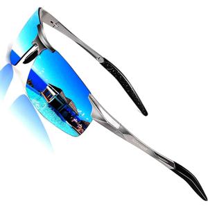 ROCKNIGHT Driving HD Polarized UV400 Protection Ultra light Al-Mg Golf Fishing Outdoor Sunglasses