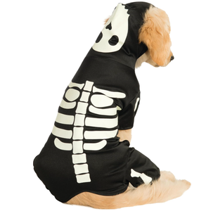 Rubies Glow in The Dark Skeleton Pet Costume for Dogs or Cats, Large