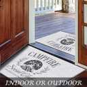 Camping Door Mat, Campfire Camper Doormat for RV Cabin Home Outdoor Indoor Entrance, Camping Welcome Mats for Front Door Porch Outside Entryway, 17x30 Inches (Travelling03)