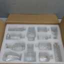 12 Pcs Small Glass Bud Vase Set ofMini Vintage Vases in Bulk, Clear Bud Vases for Centerpieces Rustic Wedding DecorationsHome Table Flower Dcor. (Transparent)