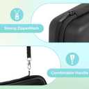 Nelko Genuine Case Compatible P21 Label Maker, Compatible with Most Mini Label Printers, Holder for Labeler Makers Printer & Labeling Tapes, Box with Mesh Pocket for Batteries Accessories (Case Only) (Black)