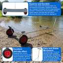 DaisyInner Boat Launching Dolly Trailer Dolly, 395 Lbs Load Capacity