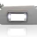 Driver Left Side Sun Visor Replacement Compatible with Accord 2008 2009 2010 2011 2012 2013 2014 2015 2016 with LED Light Replaces# 83280-TA5-A51ZA 83280TA5A51ZA Color NH686L