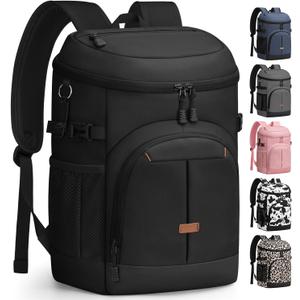Pritent Cooler Backpack for Men Women Insulated Waterproof Backpack Cooler Leak Proof Cooler Bag Lightweight Lunch Backpack for Camping Beach Travel Picnic