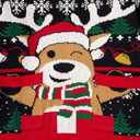 Vieille Toddler Girls Boys Ugly Christmas Sweater Kids Knit Xmas Hooded Pullover Sweater 2-7 Years (5-6 Years, Reindeer)