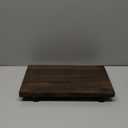Nuogo Wood Riser Tray Soap, Stand Soap Tray for Kitchen Sink, Wood Pedestal for Kitchen Counter Sink Stand Decorative Rustic Bathroom Dishes Plant Bottles Candles Display(12 x 7 Inch,Brown)