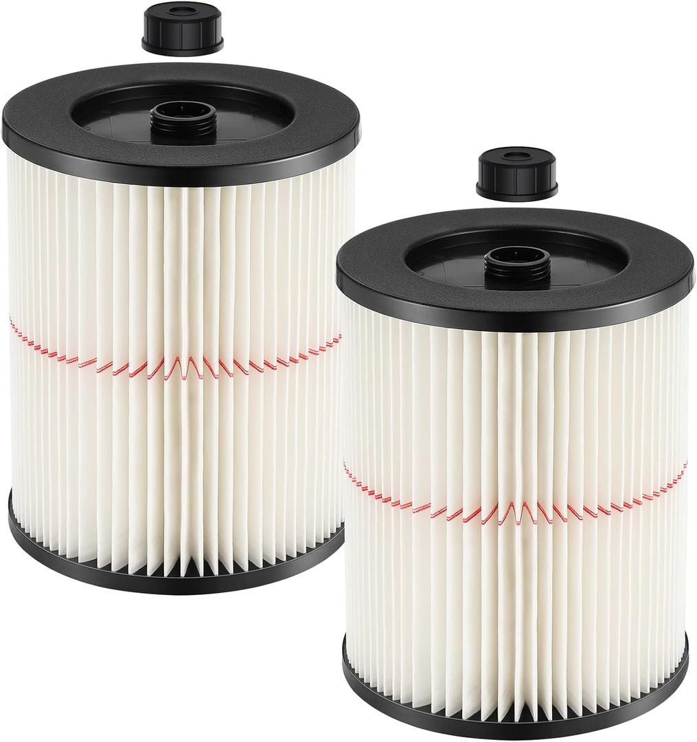 2 Pack 9-17816 Replacement Filter Compatible with Craftsman 9-17816 Wet/Dry Vacuum Cleaner Fit 5 gallon and Larger Vacuum Cleaner