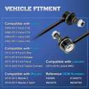 K80880 Front Sway Bar Stabilizer End Links Compatible with 2013-2019 Ford Escape Focus Transit Connect C-Max, 2010-2013 Mazda 3, 2005-2013 Volvo C30 C70 S40 V50, 2015-2019 Lincoln MKC, Set of 2