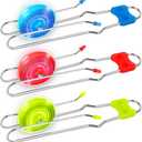 ArtCreativity Retro Light Up Gyro Wheels Set for Kids- 3, 8.5 Inch Gyroscope Rail Twisters Mesmerizing Spinning Lighting Effects, Spinning Top autism toys, sensory toys for kids, Gift for boys & Girls (3 Pack [Blue - Red - Green])