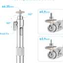 NIERBO Universal Projector Wall Ceiling Mount Hanger 360 Rotatable Head with Extendable Length 11.8 Inch to 19.7 Inch Mounting Bracket