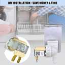 154637401 Dishwasher Water Inlet Valve, Dishwasher Water Valve Assembly Replacement Parts 154219601 154359801 154373301 AH1990907 AP4321824 PS1990907