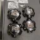 KMC XD 1079L145MB Set of 4 Matte Black Center Cap for 6X139.7