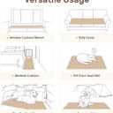 Couch Cover for Dogs, Washable Non Slip Loveseat Covers for 2 Cushion Couch Pet Friendly Fuzzy Sofa Protector&Bed Mat for Pets (27.6"x59.06" Beige)