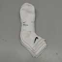 Nike Unisex Adult Everyday Cushioned Training Ankle Socks (3-Pack) | Mens and Womens (White)