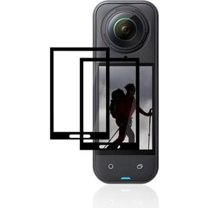 Screen Protector for Insta360 X6 Action Camera, High-definition Scratch 9H Tempered Film,HD Clear, Bubble Free with Easy Installation Kit, 2 Pack.