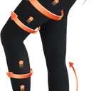 Medical Compression Pantyhose for Women & Men, 20-30mmHg Graduated Support Compression Tights Footless Medical Compression Stockings & Leggings for Edema, Varicose Veins, Swelling(Black,2XL)