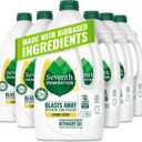 Seventh Generation Dishwasher Detergent Gel Liquid Soap Lemon Scent Dish Detergent 42 oz, Pack of 6