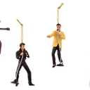 Kurt Adler 2.5-Inch Resin Elvis Presley 4-Piece Ornament Gift Set