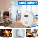 3 Packs Carbon Monoxide Detectors - Carbon Monoxide Alarm Battery Powerd, CO Detector Alarm Monitor Battery Operated with Digital Display for Home Apartment Hotel Office(WA668-1)