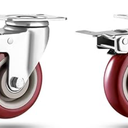 Apllamo 3" Casters Set of 3 Heavy Duty Quiet Casters, Max Load 2000LBS. Suitable to do Soft Wheels for cart, Glide Quietly and Protect The Floor, casters Set of 3 Heavy Duty.