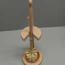CRAKTH Wood Toilet Brush and Holder Set, Beechwood Toilet Bowl Cleaner Brush for Bathroom, Sisal Bristles Toilet Scrubber with Stand