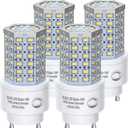 BMXKPO GU24 LED Light Bulb Dimmable 10W,5000K Daylight,1600 Lumens(100W Equivalent),Replace CFL Twist-in 2 Prong Light Bulb (4-Pack)