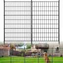 10 Panels Decorative Garden Fence Animal Barrier Heavy Duty No Dig Dog Fence Outdoor for Yard 32 in(H) X 23.6 ft(L) Garden Fencing with Ground Stakes for Backyard, Patio Decor