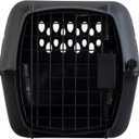 Petmate Pet Porter Dog Kennel 19", Dark Gray & Black, for Pets up to 10lbs, Made in USA
