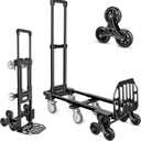 KEDSUM 3-in-1 Stair Climbing Dolly, 660LB Hand Truck with 10 Wheels