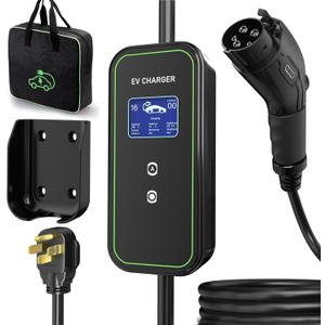 40Amp Level 2 Electric Vehicle Charger, 21FT Portable Charging Cable, 240V Electric Car Charger with NEMA 14-50 Plug for J1772 EVs