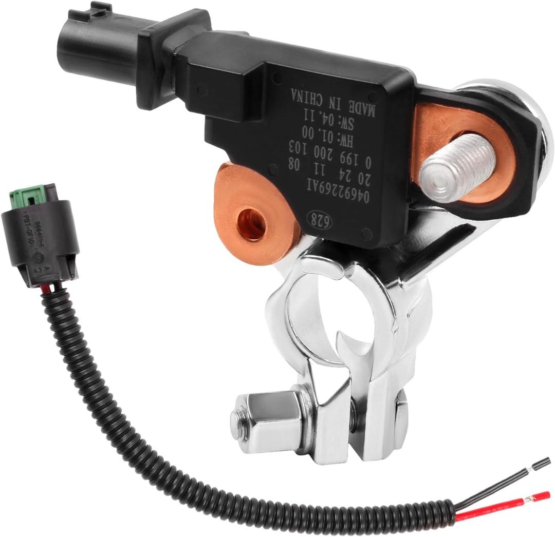 Battery Current Sensor 4692269AI Battery Voltage Temperature Sensor Compatible with 2011-2016 Wrangler Cherokee 200 300,2013-2017 Ram 1500 2500 3500 Charger Journey with Pigtail Connector 4692269AG
