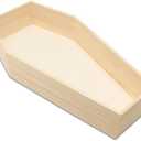 Halloween Coffin Shaped Tray 17-3/4-inch, Pack of 1 Blank Wood Coffin Shelf Large for Charcuterie Board and Coffin Decor, by Woodpeckers