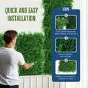 Houseables Grass Wall Panels, Greenery Wall, Greenery Backdrop, Grass Backdrop, Fern Panels, Artificial Green Decor, Faux Hedge, Fake Plant Squares, Leaf Tiles, Outdoor Living Decoration, 12x12, 12PK