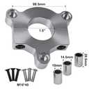 1"/1.5"(25mm/38mm) Silver CNC Adapter 32T Sprocket Fits 80cc Motorized Bicycle