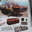Hitch Mount Cargo Carrier Basket 60"*20"*6"+Waterproof Bag 16 Cubic Feet(58"*19"*24"),and Cargo Net with Attachment Hooks,Ratchet Straps,Hitch Stabilizer.500 Lbs Capacity,foldable,fit 2" Receiver