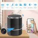 SOPKVL Bluetooth Speaker Dome Camera - HD 1080P Wireless Camera - WiFi Camera with 240 Ultra Wide Angle Lens - Supports WiFi Bluetooth connectivity. (Black)