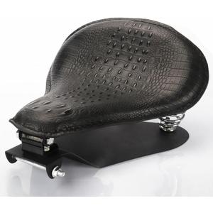 LKV 13.38" Motorcycle Solo Drive Seat with Seatbase Mounting Hardware Kits Custom Chooper Bobber Seats Universal Fit for Harley Davidson Sportster XL 1200 883 48