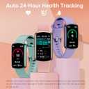 Health Fitness Tracker with 24/7 Heart Rate, Smart Watch with Blood Pressure and Blood Oxy-gen Monitor, Bulit-in 120+ Sport Mode, Waterproof Sleep Tracker for Women Men