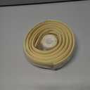 ZhiYo 6ft Cord Hider Floor, Soft PVC Cord Covers for Wires on Floor, Wire Cover to Hide Extension Cords, Cable Cover Protect Cords & Prevent Trips, Cable Cavity: W0.6in x H0.32in, Ivory